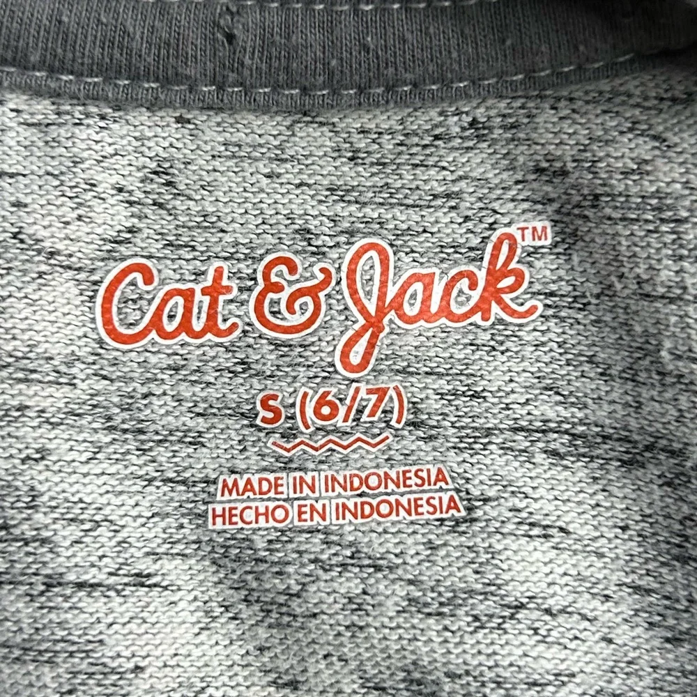 5 for $25🔥Cat & Jack Grey Heather Long Sleeve T-Shirt Boys Small (6/7)‎